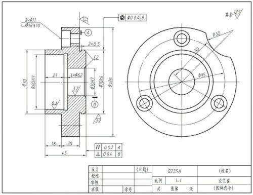 j03法蘭盤零件的加工工藝規(guī)程與工裝夾具設計